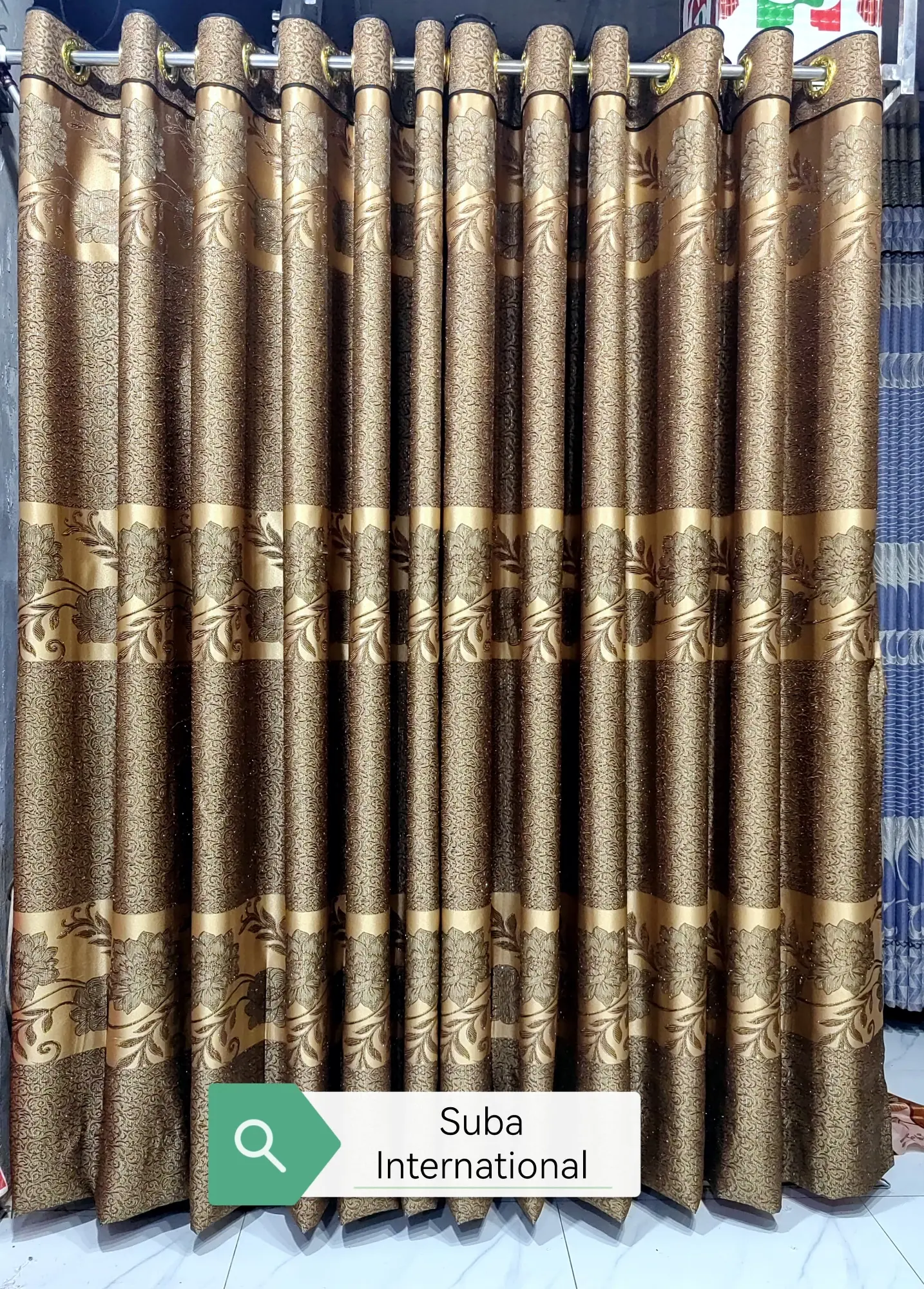 European Best luxury Home Decoration BlackOut Curtain(5 khuci)