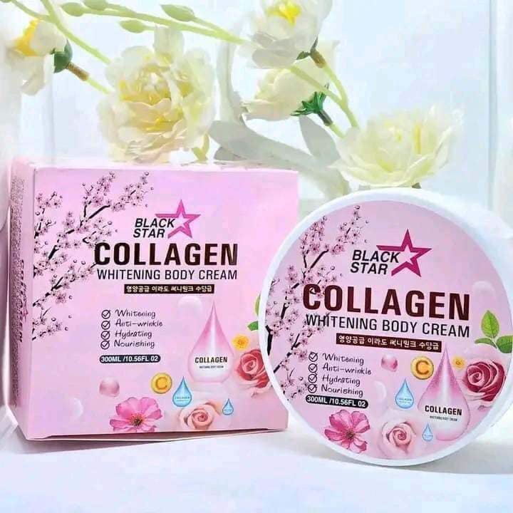 BODY CARE CREAM BLACK STAR COLLAGEN BODY WHITENING CREAM 300GM